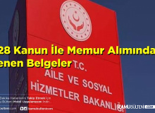 ASHB 2828 Sayılı Kanun İle Memur Alımında  Atamaya Hak Kazananlar İçin Duyuru!