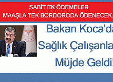 Bakan Koca'dan Sağlık Çalışanlarına Müjde Geldi!