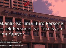 Bakanlık Koruma Büro Personeli Destek Personeli ve Teknisyen Alımı Yapıyor