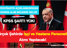 Birçok Şehirde İşçi ve Hastane Personeli Alımı Yapılacak! KPSS Şartı Yok!