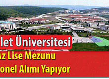 Devlet Üniversitesi En Az Lise Mezunu Personel Alımı Yapıyor