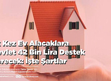İlk Kez Ev Alacaklara Devlet 42 Bin Lira Destek Verecek: İşte Şartlar