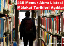 Kültür Bakanlığı 465 Memur Alımı Başvurucu Sonucu Yayımlandı!