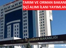 Tarım ve Orman Bakanlığı İşçi Alımı Yapacak!