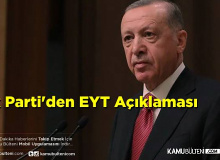 AK Parti'den EYT Açıklaması :Toplantının Yapılacağı Tarihi Verildi