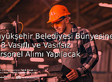 Büyükşehir Belediyesi Bünyesine 418 Vasıflı ve Vasıfsız Personel Alımı Yapılacak