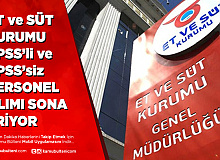 Et ve Süt Kurumu KPSS'li ve KPSS'siz Sürekli İşçi Alımı Yapıyor