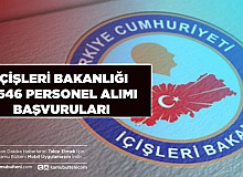 İçişleri Bakanlığı 3 Bin 546 Personel Alımı Başvuruları Başvuru Ekranı