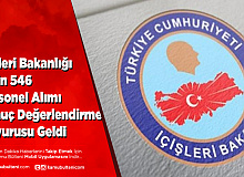 İçişleri Bakanlığı 3 Bin 546 Personel Alımı Sonuçlarına Açıklandı