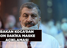 Maske Yasağı Geri Mi Geliyor Bakan Koca’dan Flaş Açıklama