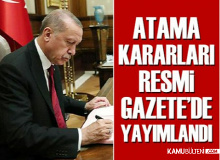 Atama Kararları Resmi Gazete'de Yayımlandı