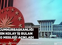 Cumhurbaşkanlığı En Kolay İş Bulunan 10 Mesleği Açıkladı