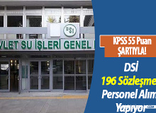 DSİ 40 İlimizde 196 Sözleşmeli Personel Alımı Yapıyor