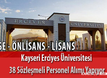 Kayseri Erciyes Üniversitesi En Az Lise Mezunu 38 Sözleşmeli Personel Alımı Yapıyor