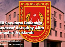 Milli Savunma Bakanlığı Açıkladı Astsubay Alım Sonuçları Açıklandı