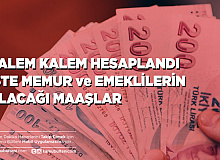 Tek Tek Maaşlar Hesaplandı İşte Memur ve Emeklinin Alacağı Zamlı Maaşlar