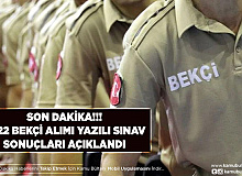 2022 Bekçi Alımı Yazılı Sınav Sonuçları Açıklandı