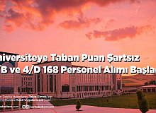 Ankara Yıldırım Beyazıt Üniversitesi KPSS Taban Puan Şartsız 4/B ve 4/D 168 Personel Alımı Yapacak