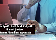 Belediye En Az B Sınıfı Ehliyetli İkamet Şartsız Memur Alımı İlanı Yayımladı