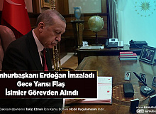 Cumhurbaşkanı Erdoğan İmzaladı Adalet Bakanlığında Önemli İsimler Görevden Alındı