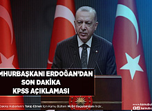 Cumhurbaşkanı Erdoğan’dan KPSS Açıklaması Geldi