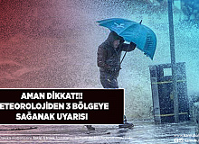 Meteorolojiden 3 Bölgeye Sağanak Uyarısı Aman Dikkat!!!