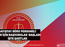 Sayıştay Büro Personeli Alımı Başvuruları Başladı