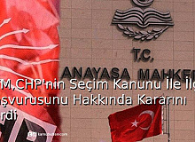 AYM, CHP’nin Seçim Kanunu İle İlgili Başvurusu Hakkında Kararını Verdi