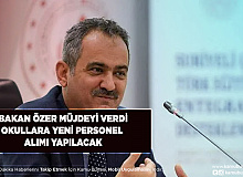 Bakan Özer’den Son Dakika Açıklaması MEB, Okullara Yeni Personel Alımı Yapılacağını Duyurdu