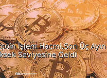 Bitcoin İşlem Hacmi, Son 3 Ayın En Yüksek Seviyesine Geldi