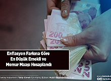 Enflasyon Farkına Göre En Düşük Emekli ve Memur Maaşı Hesaplandı