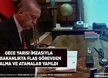 Gece Yarısı Flaş İmza 6 Bakanlıkta Görevden Alma ve Atamalar