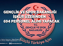 Gençlik ve Spor Bakanlığı İŞKUR Üzerinden 694 Personel Alımı Yapacak