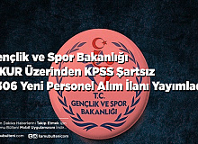 Gençlik ve Spor Bakanlığı İŞKUR üzerinden KPSS Şartsız 1306 Yeni Personel Alım İlanı Yayımladı