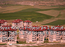 Sosyal Konut Projesi 3+1 Konut Taksit Tutarı, 3 Yıl Sonra 6 Bin Lirayı Geçecek