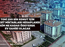 TOKİ 250 Bin Konut Taksitleri Hesaplandı Ne Kadar Taksitle Ev Sahibi Olunacak Evler Ne Zaman Teslim Edilecek