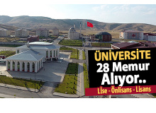 Üniversite lise, önlisans ve lisans mezunu sözleşmeli personel alımı yapıyor