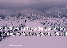 Yaz Bitti ve Türkiye'de Beklenen İlk Kar Yağışı O Tarihte, Orada Olacak!