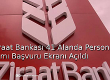 Ziraat Bankası 41 Alanda Personel Alımı Başvuru Ekranı Açıldı