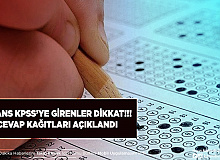 2022 Lisans KPSS Cevap Kağıtları Erişime Aşıldı