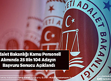 Adalet Bakanlığı Kamu Personeli Alımında 25 Bin 104 Adayın Başvuru Sonucu Açıklandı
