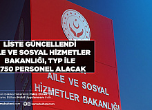 Aile ve Sosyal Hizmetler Bakanlığı KPSS Şartsız 2750 Personel Alımı Yapıyor Liste Güncellendi