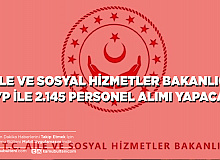 Aile ve Sosyal Hizmetler Bakanlığına KPSS Şartsız 2.145 Personel Alımı Yapılacak