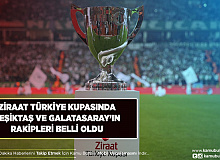 Beşiktaş ve Galatasaray’ın Ziraat Türkiye Kupasındaki Rakipleri Belli Oldu