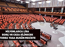 Bugün TBMM’ye Geliyor Milyonlarda Lira Borç ve Ceza Siliniyor