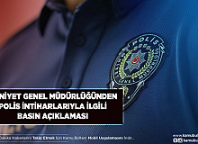 Emniyet Genel Müdürlüğü Polis İntiharlarıyla İlgili Açıklama Yaptı