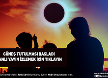 Güneş Tutulması Başladı İşte Canlı Yayın