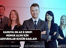 Kamuya En Az B Sınıfı Memur Alımı Başvuruları Başladı