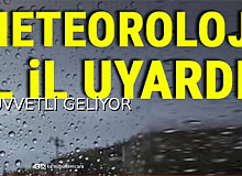Meteoroloji Uyardı:Dikkat Edin!