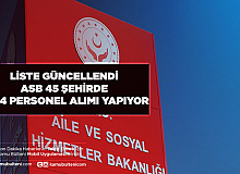 Liste Güncellendi ASHB 45 Şehirde 2.104 Personel Alımı Yapıyor Alımlar TYP ile Olacak